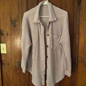 Button up shacket